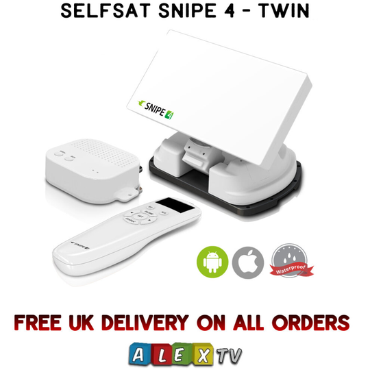 Selfsat Snipe 4 Twin with Bluetooth Remote Control and IOS & Android Control