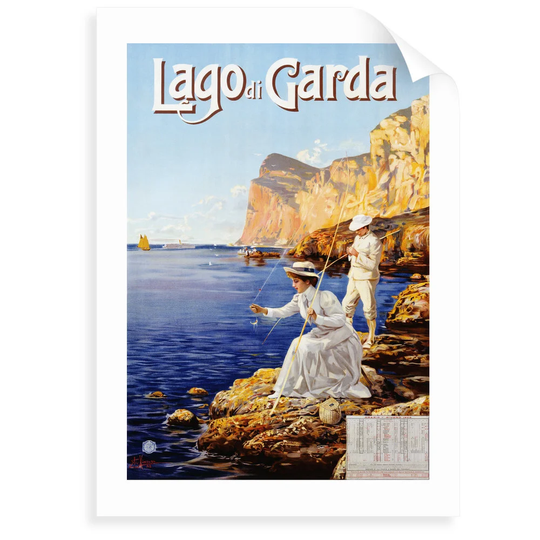 'Lago Di Garda Travel Advertisement Poster' Advertisement