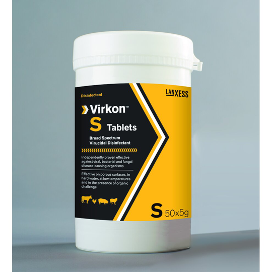 Virkon S Tablets. 50 x 5mg. Broad Spectrum Virucidal Disinfectant