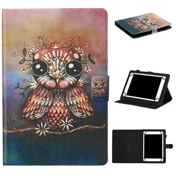 Universal Stylish Series Tablet Folio Case - 8 - Owl