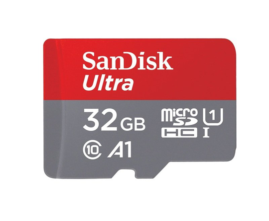 SanDisk 32GB Ultra A1 Micro SD Card with Adapter