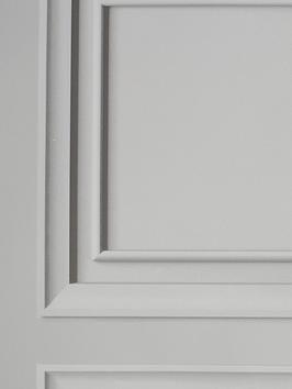 Fresco Wood Panel Grey Wallpaper