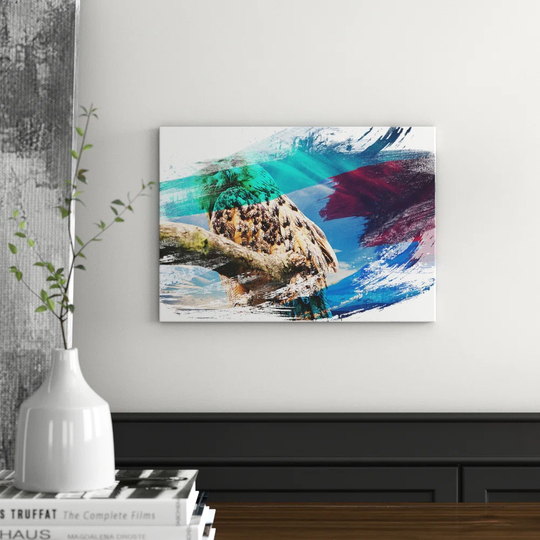'Owl on a Tree Branch' Graphic Art Print Poster