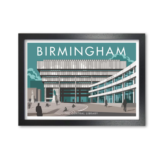 Birmingham Library by Stephen Millership - Graphic Art Print on Paper