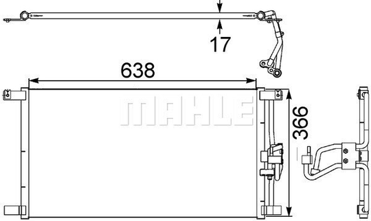 Condenser Air Conditioning 8FC351038-481 by BEHR