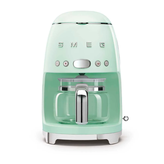Smeg DCF02PGUK 50s Retro Style 1050W Drip Filter Coffee Machine - Pastel Green