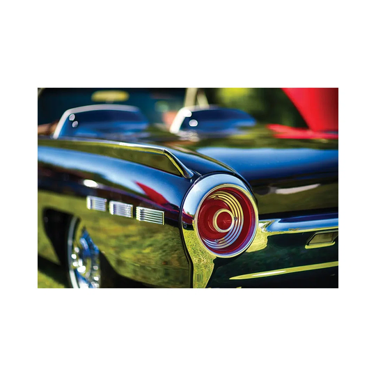 Tail Light Detail of a 1962 Ford Thunderbird by George Oze - Wrapped Canvas Art Prints