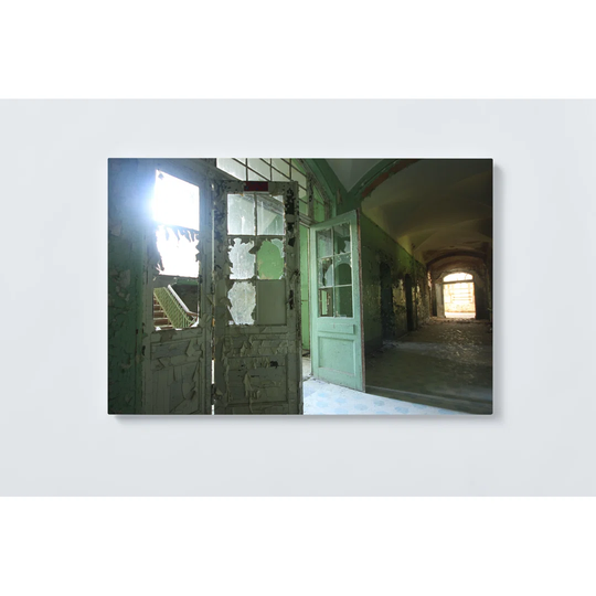 Abandoned Place Magnetic Wall Mounted Cork Board