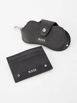 Boss Leather Sunglasses Case &Amp; Cardholder Giftset - Black