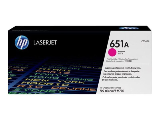 HP 651A Magenta Original LaserJet Toner Cartridge - CE343A