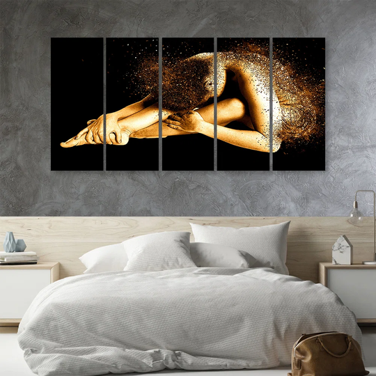 Canvas Print Female Golden