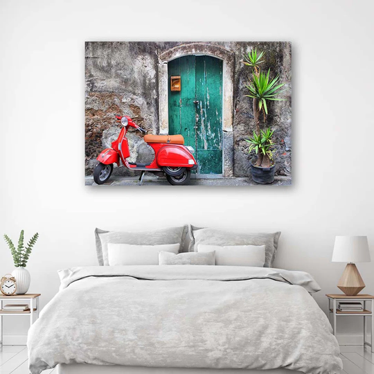 Canvas Print Vespa Scooter Toscana