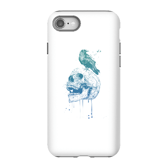 Balazs Solti Skull And Crow Phone Case for iPhone and Android - iPhone 8 - Tough Case - Matte
