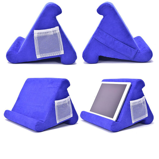 (Royal Blue) Tablet Stand Pillow Holder & Mobile Phone Holder