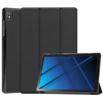 Tri-Fold Series Lenovo Tab 6 Folio Case - Black