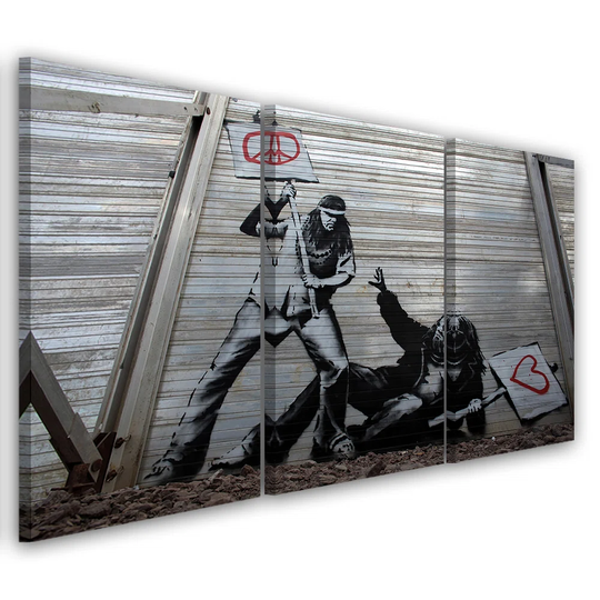 Canvas Print Banksy Mural Street Art