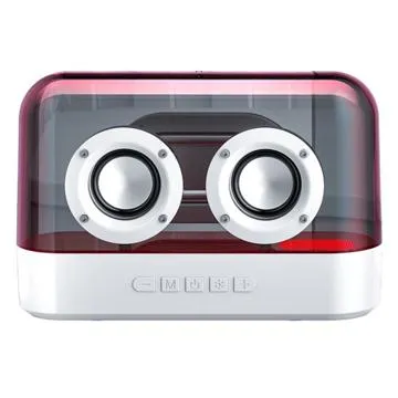 RGB Portable Bluetooth Speaker K9 with FM Radio and TF Card - Black