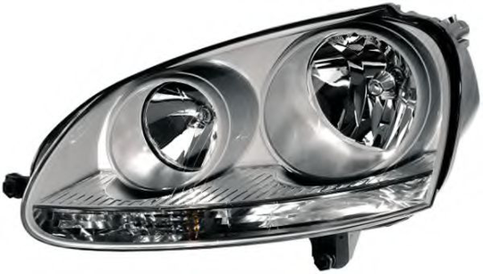 Headlight Halogen 1LG247007-601 by Hella Right