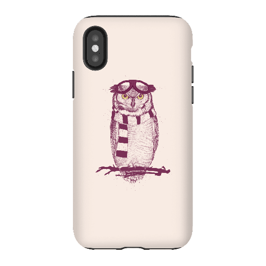 Balazs Solti Winter Owl Phone Case for iPhone and Android - iPhone X - Tough Case - Matte