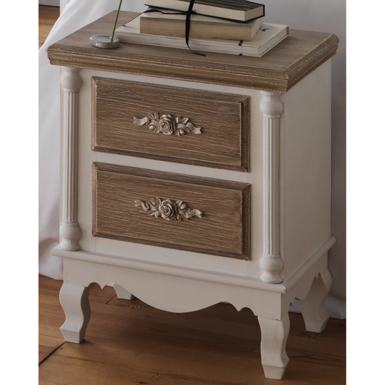 Degroot 2 Drawer Bedside Table