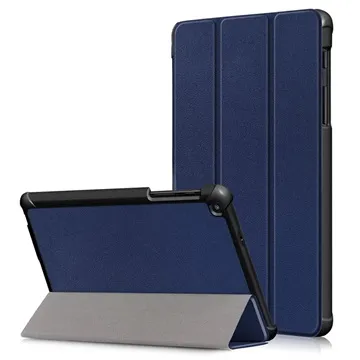Tri-Fold Series Samsung Galaxy Tab A 8 (2019) with S Pen Folio Case - Dark Blue