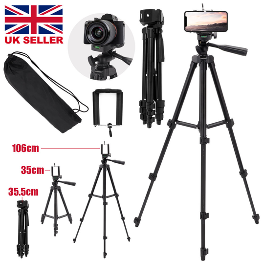 Universal Tripod Stand Telescopic Camera Phone Holder For iPhone