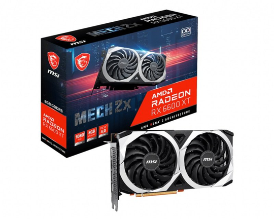 MSI Radeon RX 6600 XT MECH 2X 8GB OC Graphics Card
