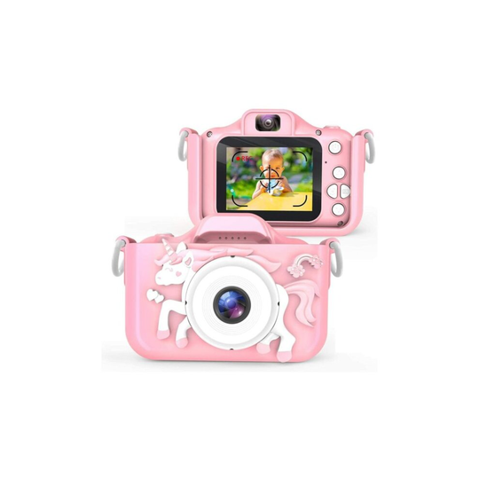 Unicorn Kids Digital Camera 1080P Dual Lens Selfie Video