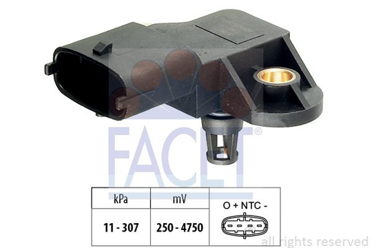 Air Pressure Sensor, height adaptation Made in Italy - OE Equivalent 103082