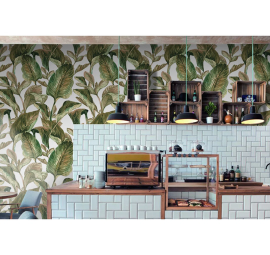 Mulroney Vintage Leaves Leaf Wallpaper