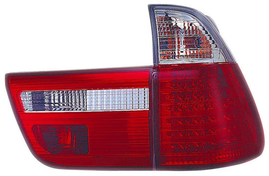 Set LED Tail Lights BMW X5 E53 2000-2002 - Red / Clear DL BMR47LR AutoStyle DL BMR47LR