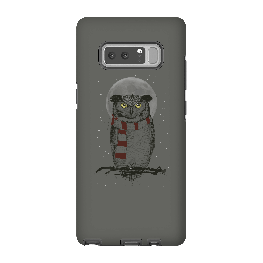 Balazs Solti Owl And Moon Phone Case for iPhone and Android - Samsung Note 8 - Tough Case - Matte