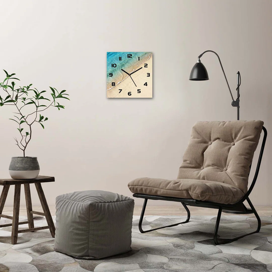 Wave on the Beach Silent Wall Clock