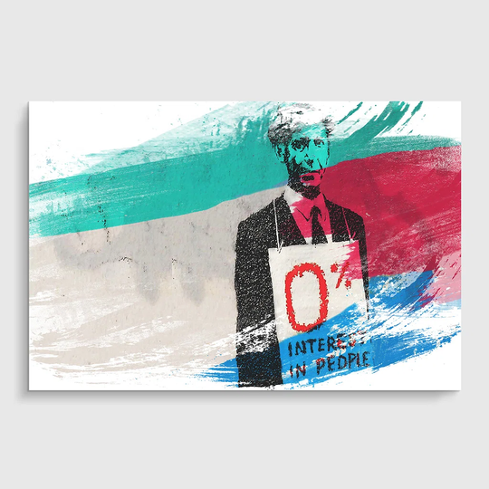 'Banksy Interest Graffiti' Graphic Art Print Poster