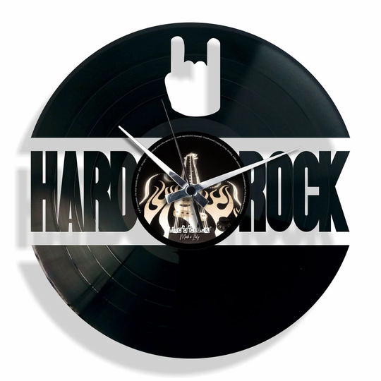 Hard Rock Vinyl for Rocker 30cm Silent Wall Clock