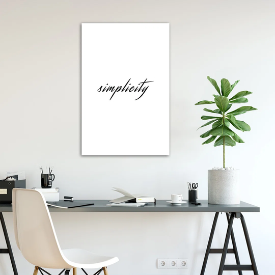 Poster, Simplicity