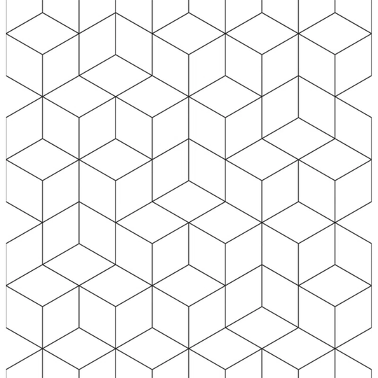 Walllpaper Roll 416X254cm Mural Decoration Wallpaper Material With Print Kitchen Livingroom Bedroom - Utensil Geometric Abstract Minimalcubes Stripe