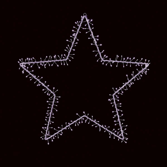 Premier Decorations 280L 60cm Microbrights Star With White LEDs