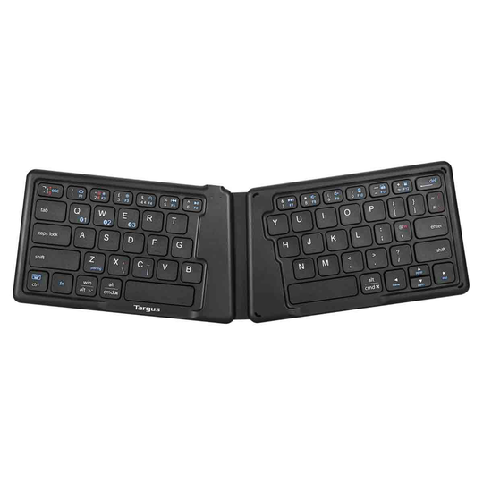 Targus Folding Ergonomic Bluetooth Tablet Keyboard - UK with DefenseGurard Anti-Microbial Protection