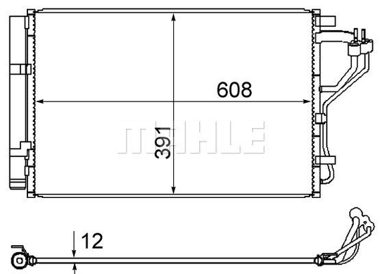 Condenser Air Conditioning 8FC351344-624 by BEHR