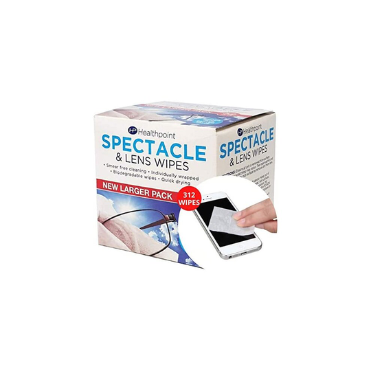 Healthpoint Screen Wipes - 312 Individually Wrapped Phone Cleaning Wipes - Also Suitable for Glasses, Keyboards, Cameras, Binoculars etc (6 Extra