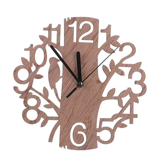 Wood Wall Clock 22cm Modern Minimalist Style Clocks For Home Office Room