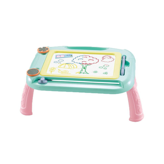 (Blue) Kids Magnetic Drawing Board Large Magna Doodle Erasable Pad Toddler Toys Gift