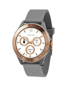 Harry Lime Fashion Smart Watch in Stone with Rose Gold Colour Bezel HA07-2008, Grey, Women