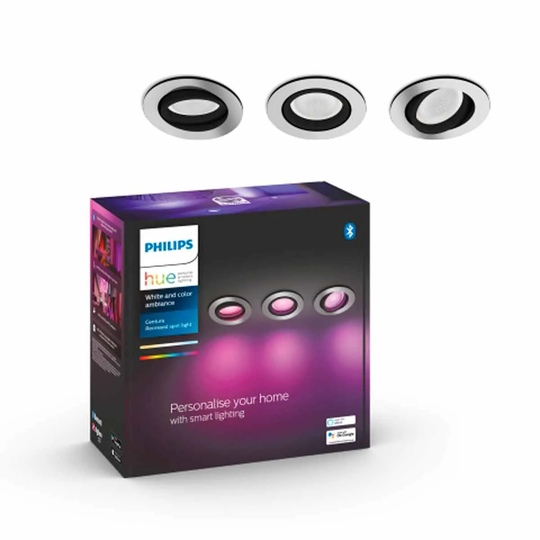 Philips Hue Centura Recessed R. Aluminium 3x5.7W