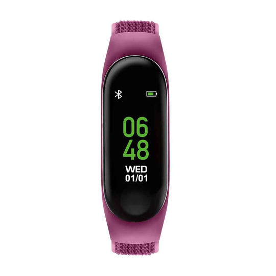 Tikkers Series 1 Purple Velcro Strap Activity Tracker With Colour Touch Screen And Up To 7 Day Battery Life Tks01-0017