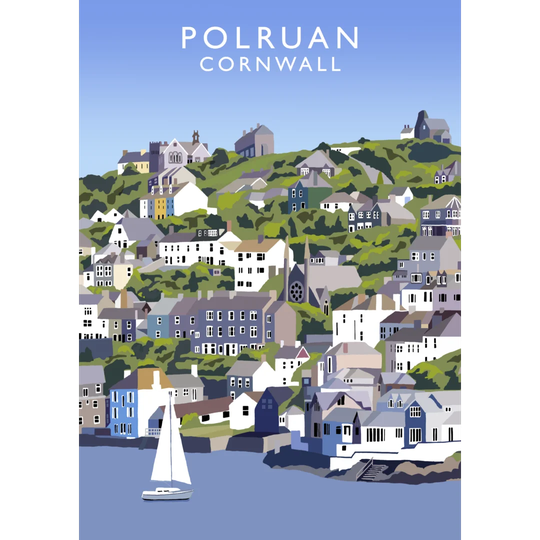 Polruan 2 by Richard O'Neil - Graphic Art on Paper