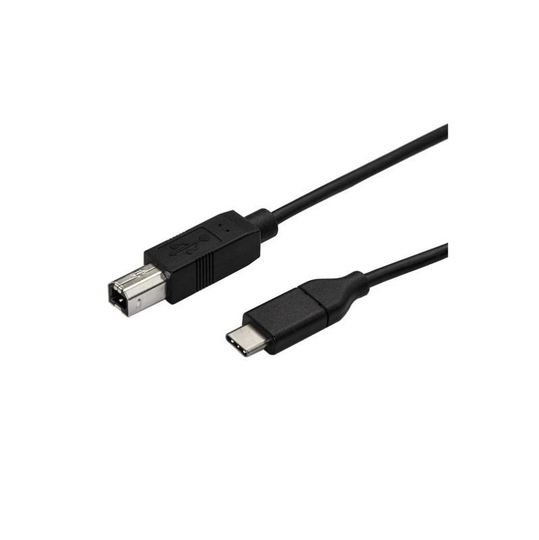 StarTech USB-C to USB-B Black Printer Cable M/M - 0.5 m