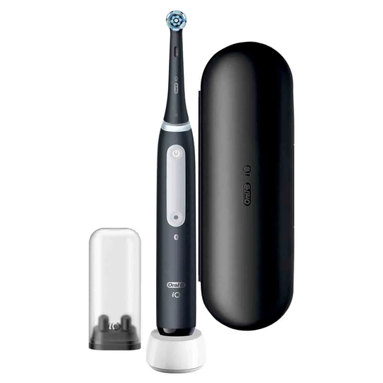 Oral B Oral-b iO4 Electric Toothbrush with Travel Case and Refill Holder - Matte Black