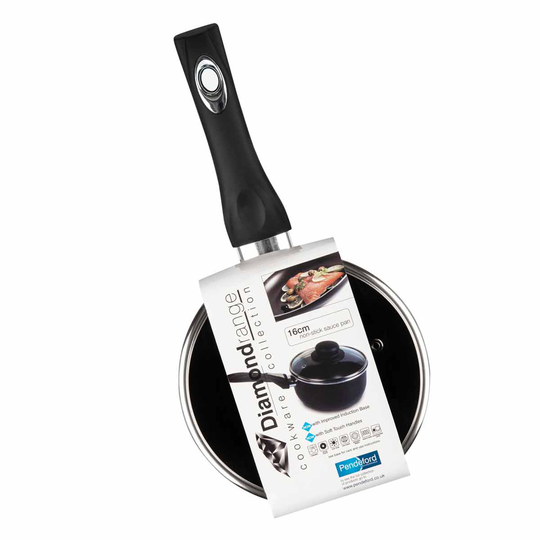 Diamond 16Cm Non Stick Sauce Pan & Lid